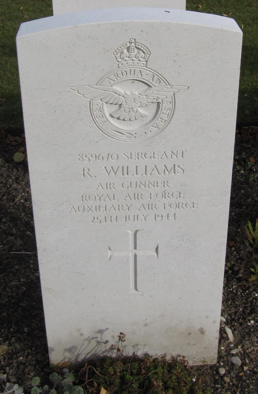 Sgt Roland Williams<br/><br /><br />died July 25th, 1944